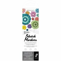 Best reviews of ✨ American Crafts™ Sketch Markers Dual-Tip Alcohol Markers Set 🎁 -American Crafts Sales D620472S 1