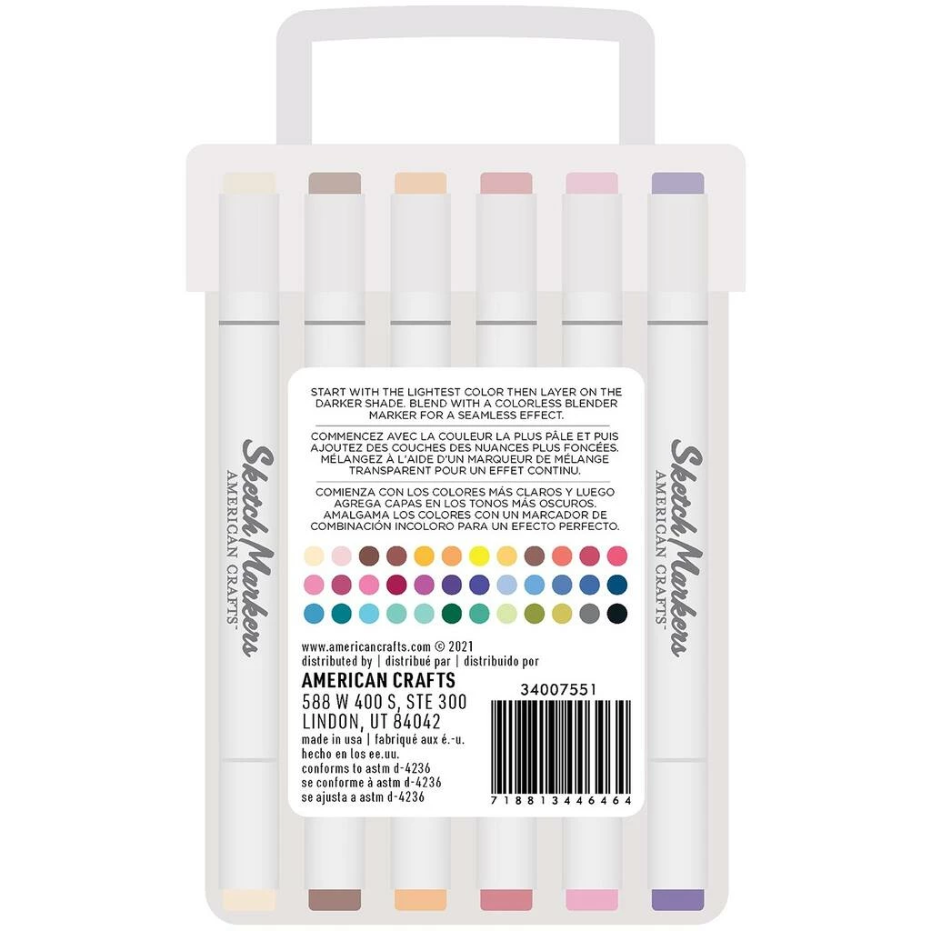 Best Pirce 🎉 Sketch Markers 36 Color Dual-Tip Alcohol Marker Set by American Crafts ❤️ 4 Best Pirce 🎉 Sketch Markers 36 Color Dual-Tip Alcohol Marker Set by American Crafts ❤️ - Image 2