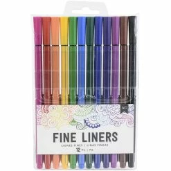 Cheapest 🛒 American Crafts™ Fine Liners 12 Color Marker Set 👏