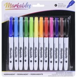 Best Pirce 🧨 Markables 12 Color Fine Tip Permanent Marker Set by American Crafts 💯