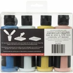 Discount 🤩 Color Pour Magic Nostalgia Pre-Mixed Paint Kit, 4ct. by American Crafts 💯 -American Crafts Sales D647692S 3
