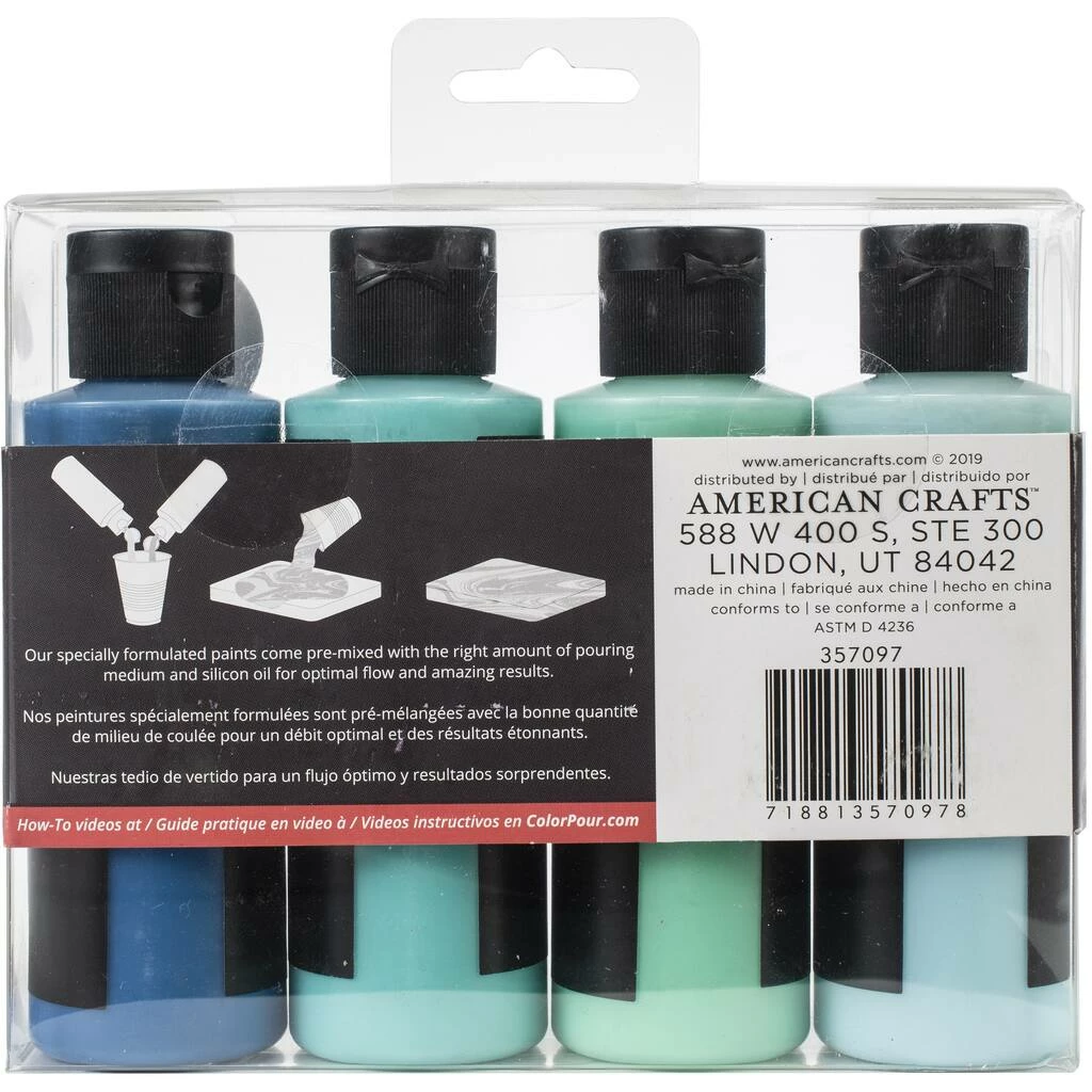 Flash Sale 🔥 Color Pour Magic Tidal Wave Pre-Mixed Paint Kit, 4ct. by American Crafts ⭐ 5 Flash Sale 🔥 Color Pour Magic Tidal Wave Pre-Mixed Paint Kit, 4ct. by American Crafts ⭐ - Image 3