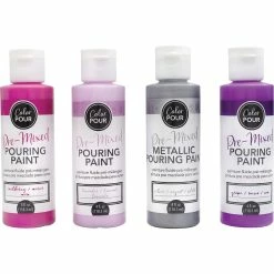 Cheapest ❤️ Color Pour Pre-Mixed Mulberry Bliss Paint Kit by American Crafts ❤️ -American Crafts Sales D647714S 3