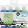 New ⌛ Color Pour Pre-Mixed Sea Glass Pearlescent Paint Kit by American Crafts 🎁 -American Crafts Sales D647716S 1
