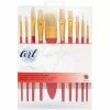 Promo ⌛ American Crafts™ Art Supply Basics Oil Paint Hog Hair Brush Set ❤️ -American Crafts Sales D647739S 1